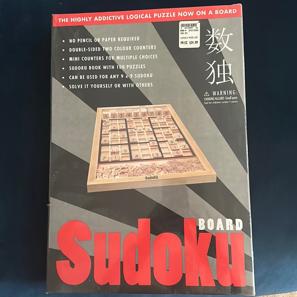 Factory Sealed Sudoku board game. Great for the solo or group.  Vintage